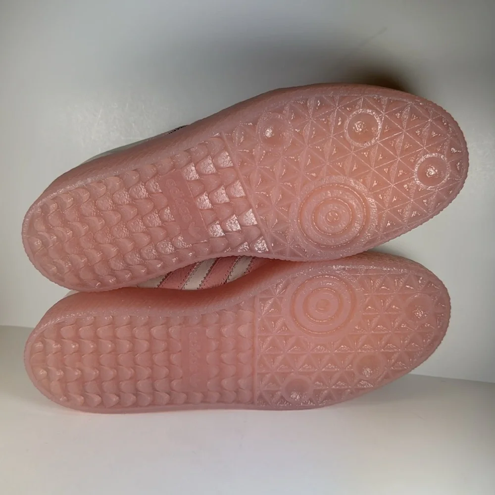 Adidas Sambae Wonder Quartz Women's Size 8.5 Cream Pink Leather Suede Sneakers - Picture 8 of 12